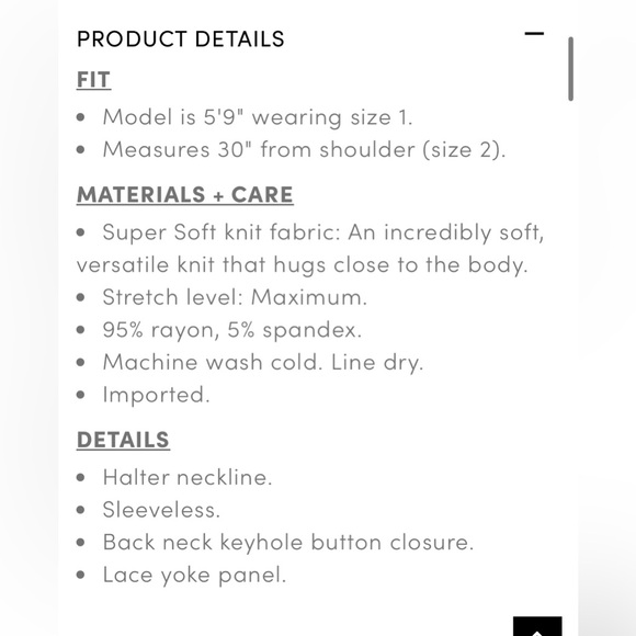 Torrid Lace Yoke Halter Top - Super Soft Black, SZ 2X EUC - Picture 8 of 8